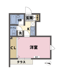1Kの間取図
